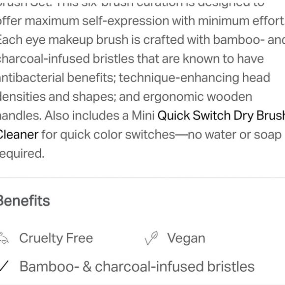 Morphe Eye Shaping Essentialis Bamboo & Charcoal Infused Eye Brush Set - Picture 11 of 11